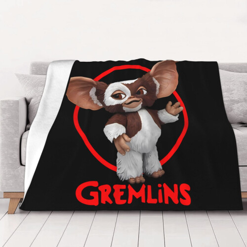 Κουβέρτα Gremlins Flannel Throw 50x60 ίντσες, χειμερινή χριστουγεννιάτικη κουβέρτα ελαφριά,