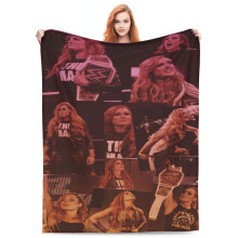 Becky Lynch Kuscheldecke, ultraweiches, kuscheliges Flanellfleece, leichte Plüschdecke für Couch, Bett, Sofa, Wohnzimmer