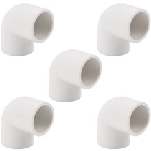 5 sztuk 20 mm średnicy 90 stopni kątowych złączek do rur PVC, adapter, biały