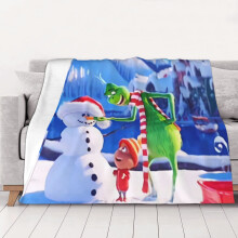 Julefleece-teppe Supermykt og koselig kasteteppe, for menn og kvinner, gamle mennesker og barn. Sengetøyfunksjoner - Supermyk, 40"x30"