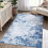 Haperlare Modern Abstract Area Rug4x6, Ανθεκτικό στους λεκέδες και αντιολισθητικό, Πτυσσόμενο 5