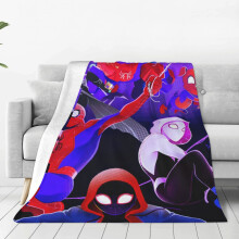 Roztomilá anime deka Into The Spider-Verse, kompatibilní s xxx, měkká lehká útulná flanelová deka, 60x50 palců, ideální dárek pro děti,