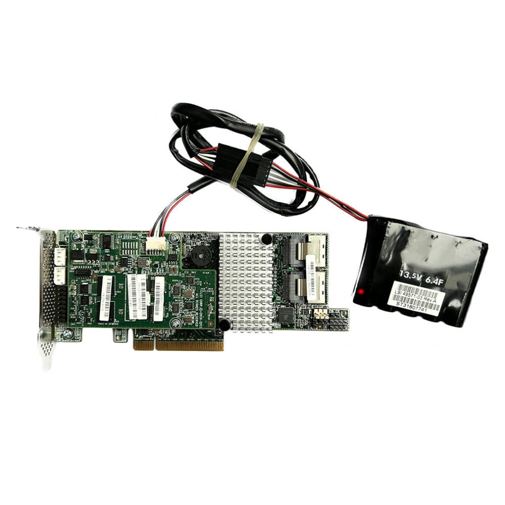 For 1Pcs Pci-E Controller Card For 1Pcs Mr Sas 9266-8I 6Gb 1Gb Cache Smart Array Card Mega Sas 8Port Internal 9004841122175