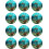 Sea - Cup Toppers - 2 inch cup (12 piecessheet), Multicolor 1