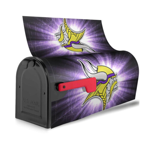 Vikings Team Mailbox Cover Equipped with magnetic mailbox protective cover mailbox protective cover 1