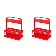 Porte-bouteille pliable à 6 trous avec poignée pour la livraison de boissons Grubhub (lot de 2)