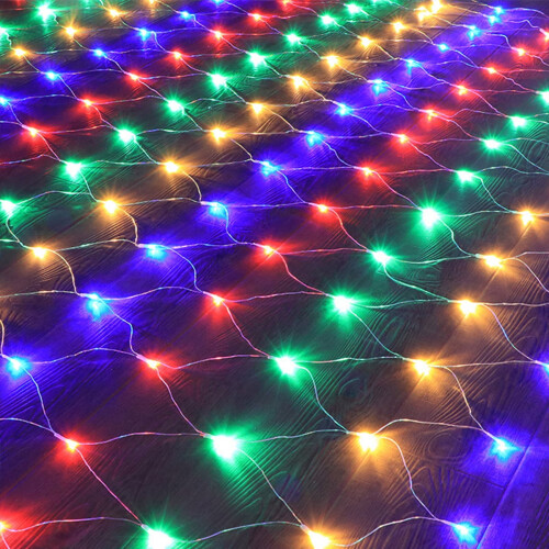 Φωτάκια LED με λαμπυρό δίχτυ, 8 λειτουργίες, αδιάβροχα, με δυνατότητα σύνδεσης,