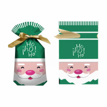 Confezione da 50 sacchetti regalo natalizi Miayilima, riutilizzabili in plastica, ideali per confezioni regalo di Natale e bomboniere.