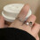 RSAMD Letter Star Opening Adjustable Ring Simple Punk Exquisite Finger Rijo-A1 6