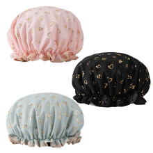 Shower Caps, 3-PACK Women's Swimming Cap Waterproof & Double Layer