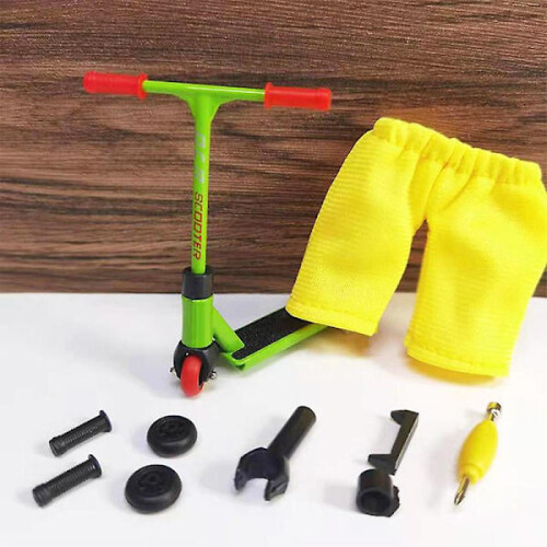 Mini monopattini, attrezzi e skateboard da dito giocattolo verde