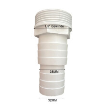 Adaptateur de tuyau mâle 1-1/2" et 1-1/4" raccord de tuyau de lave-linge à 3 voies