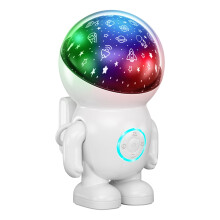 Lâmpada de LED YOBOLK com efeito de céu estrelado, ideal para quarto, com projeção de estrelas e design de astronauta. Perfeita para criar um