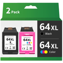 Cartouche d'encre haute capacité compatible 64XL pour imprimantes HP Envy Inspire 7955e, 7958e, 7855, 7155, 6255, 7164, 7830, 7858, 7800, 6232 et
