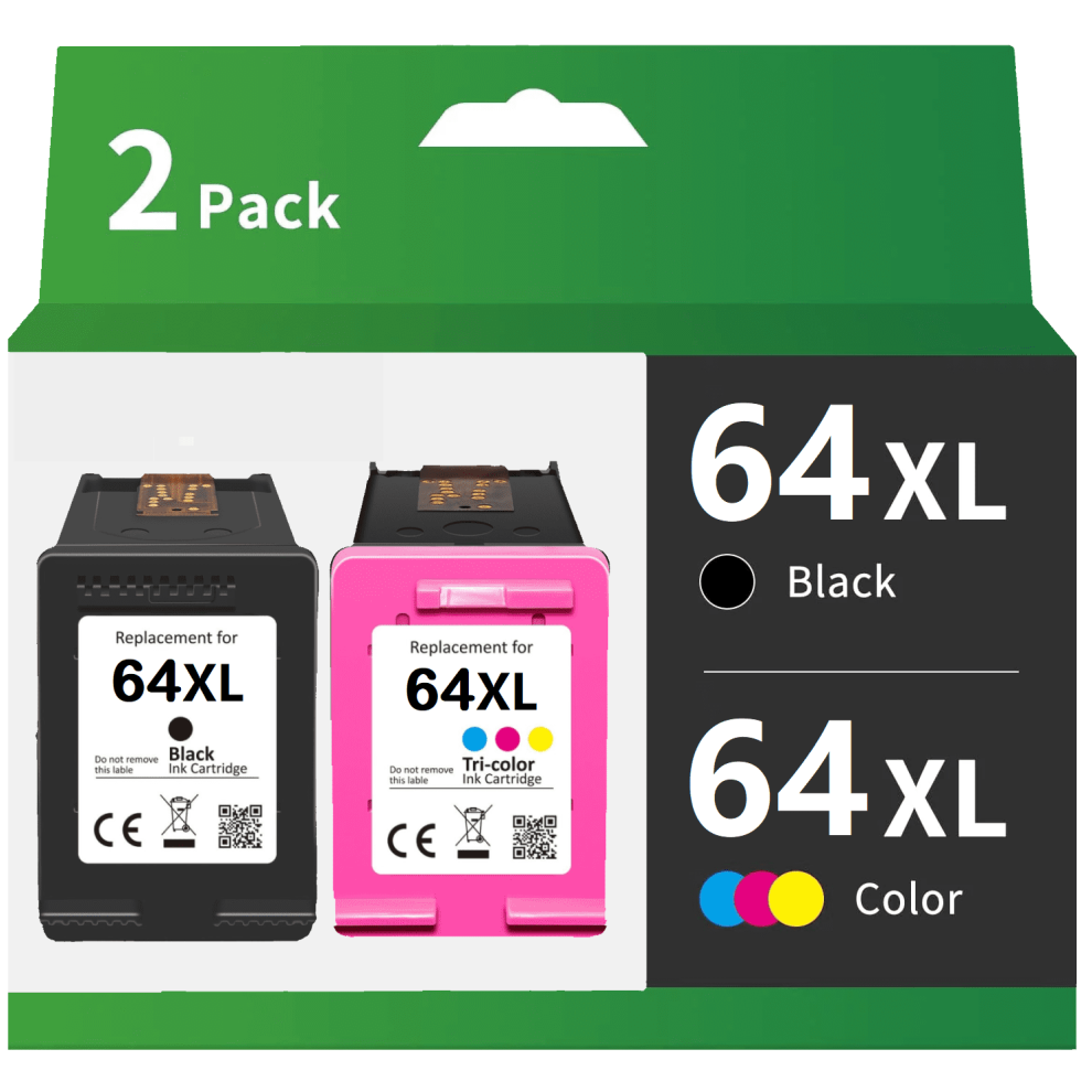 Compatible 64XL High Yield Ink Cartridge Replacement For Hp Envy Inspire 7955E 7958E 7855 7155 6255 7164 7830 7858 7800 6232 7120 Tango Printer 9340258043857