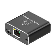 Gigabit Ethernet-splitter 1 inn 2 ut, 1000 Mbps - LAN/Internett-kabel - Cat5/6/7-splitter, RJ45, nettverksforlengelse