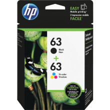 Cartouche d'encre HP L0R46AN (noir/tricolore, lot de 2) sous emballage de vente au détail