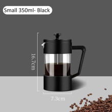 350ML/600ML/1000ML French Press Coffee Maker Pot With Filter Heat Resistant Borosilicate Glass Brewing Tea Milk Pot Coffee Maker