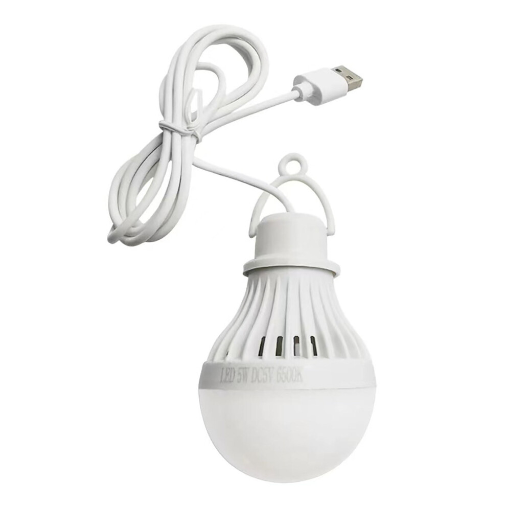 Usb Bulb 5W 6500K, Ultra-Bright Flicker-Free, Heat-Resistant, Plug-And-Play, Compatible With Usb-Powered Devices, Mini Camping Lamp 9423501544513