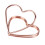 Χαριτωμένοι συνδετήρες χαρτιού με καρδιά Rose Gold Metal Multi-Free Σχέδιο Ανθεκτικό στη 8