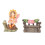 Σετ καρέκλας πάγκου από ρητίνη Fairy Garden Decor, στολίδια επίπλων κήπου αδιάβροχα, 3