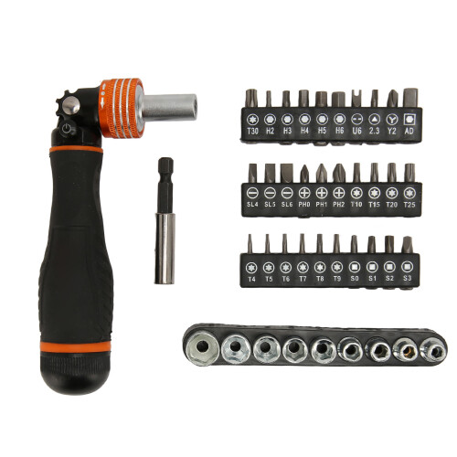Socket Ratchet Screwdriver Kit Precision Mechanism Magnetic Bit Adaptor Compact Design for Electronics Auto Repairs 2