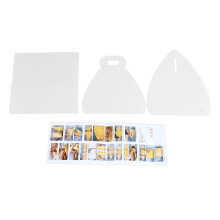 DIY Box Template for Packaging Projects, Stable Structure PET Material Multiple Usages Sewing Template Triangular Design Reasonable Design for Food