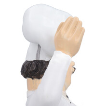 Decorazione per la cucina, opera d'arte fatta a mano, divertente ornamento da chef, chef in stile europeo, statuetta da chef in resina, statuetta da