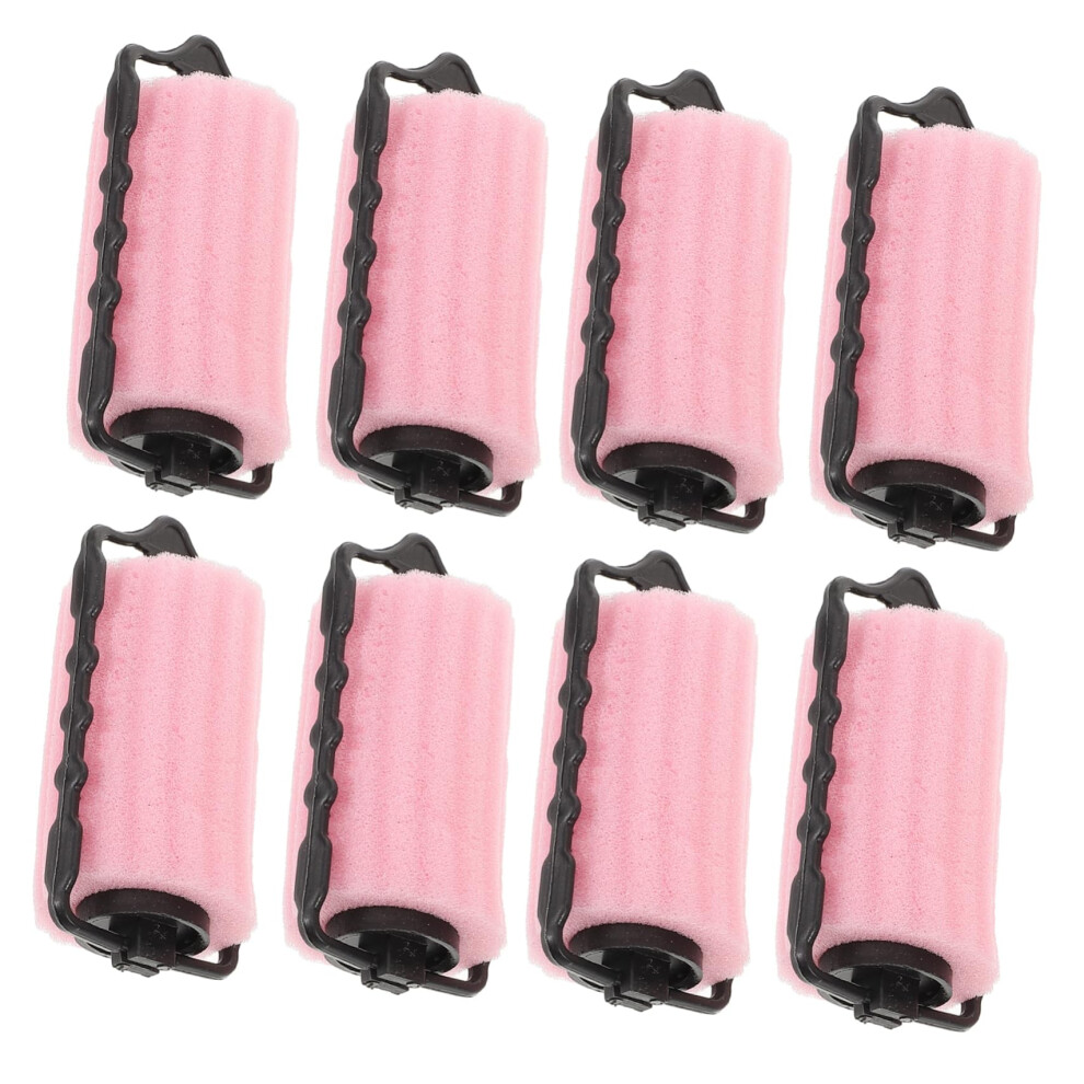 8pcs No Heat Sponge Hair Rollers for Overnight Curls Jumbo Foam Curlers for Voluminous Hair