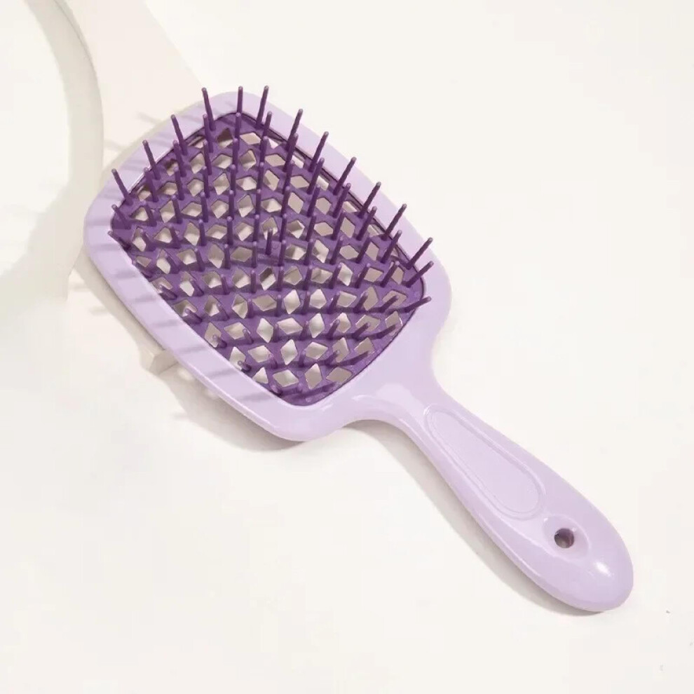 Purple Detangling Hair Brush For Wet Curly Hair With Frizz Control And Gentle Scalp Massage Â