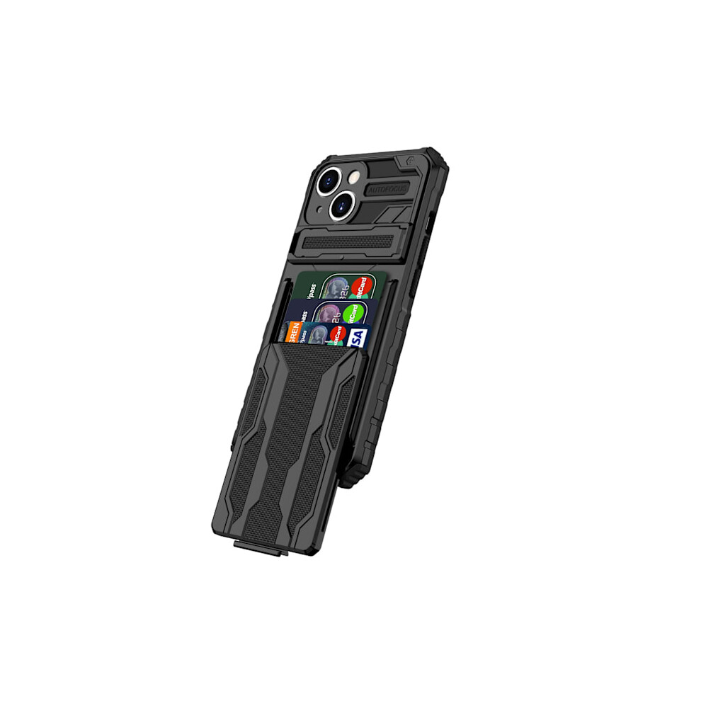 Compatible With Iphone 13 - Wallet Case With Card Slots And Kickstand Black 9149926893646