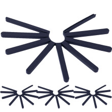 Conjunto de 4 Porta-Copos Dobráveis de Silicone para Mesa, Porta-Copos para Copos, Itens de Mesa, Tapetes de Mesa para Escritório