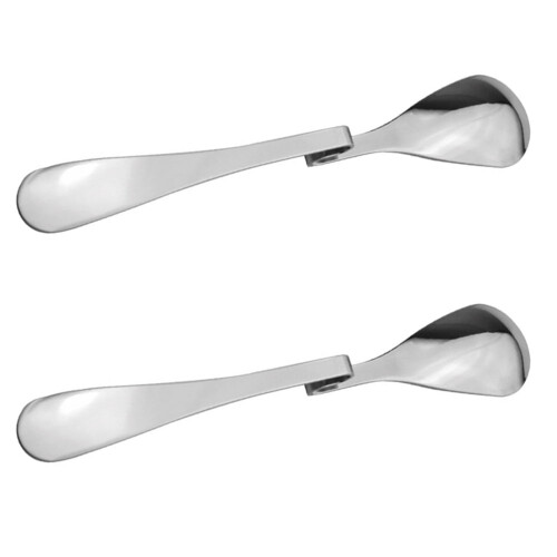 2 cucharas de café con mango flexible, cucharas de café prácticas