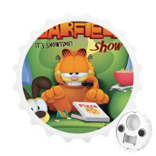 De magnetische flesopener van Garfield met koelkastmagneetsticker is een uniek cadeau-idee voor kampeerliefhebbers, een coole gadget voor buiten,