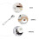 2 cucharas de café con mango flexible, cucharas de café prácticas 5