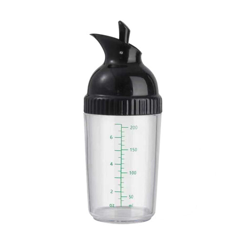 Generic Lonyun Clear Shaker, Drink Shaker Cup with Scales,Bar Tool,Black One Size