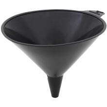 Rhinogear5064Duży lejek 8-3/4 cala wys. x 7-1/2 cala szer. x 7 cali gł., 2 qt, polietylen o wysokiej gęstości, czarny