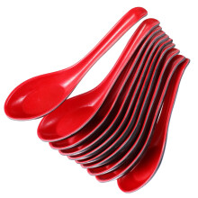 20 stuks plastic soeplepels, kinderservies met lange steel, rijstlepels