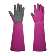 Guantes de jardinería de cuero de manga larga, guantes de jardinería para podar rosas y flores, para mujeres y hombres.