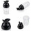 Generic Lonyun Clear Shaker, Drink Shaker Cup with Scales,Bar Tool,Black One Size 6