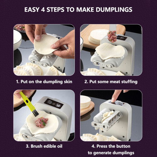 YANHAIGONG Summer Savings!Automatic Electric Dumpling Machine,Dumpling Skin Pressing Machine,Automatic Accessories,Kitchen Tools 2