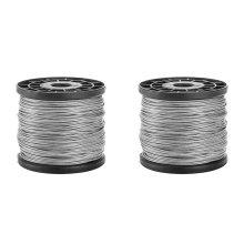 1/16 inch x 500 voet staalkabel, voor waslijnen en klimrekken buiten.