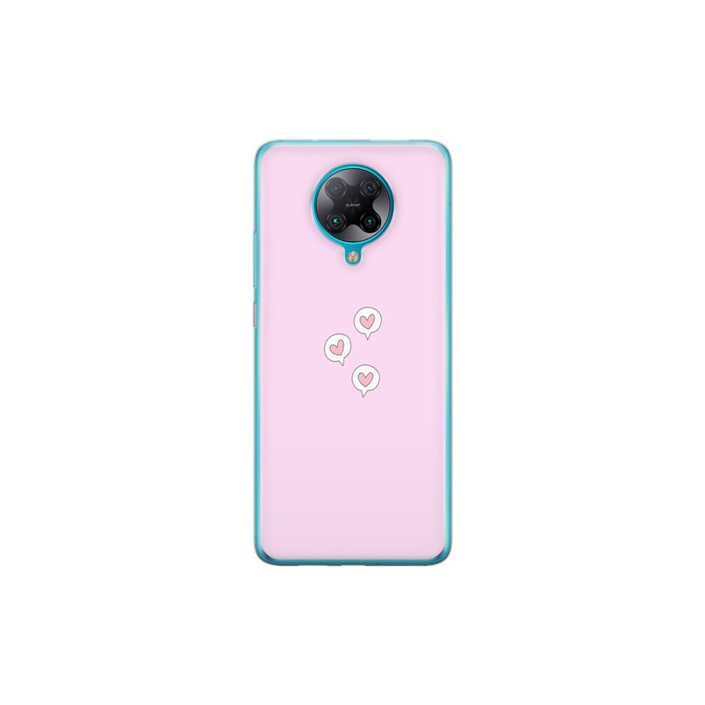 Compatible With Xiaomi Poco F2 Pro Transparent Case Hearts In Bubbles 9164030866980