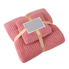 Daiosportswear : Prix réduits ! Lot de serviettes de bain Coral Plush, douces et absorbantes, pour la maison et le quotidien. Rouge. Offres