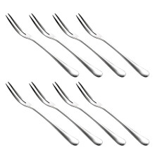 8 Pcs Salad Forks Stainless Cake Forks Cafeteria Dessert Forks Forks Tableware