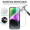 Google Pixel 8A schermbeschermer van gehard glas, transparant. 3