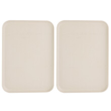 2 st plastbricka hem matbricka rektangulär serveringsbricka dryckesunderlägg brickor för att äta serveringsfat mattallrikar