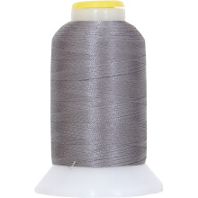 Threadart 60er Mikro-Stickgarn & Unterfaden – 1000-m-Spulen – 30 Farben erhältlich – Grau