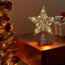 Décorations de Noël Karymi : Étoile pour sapin, ornements en fer forgé, guirlandes lumineuses – Jusqu’à 70 % de réduction. Compatibles