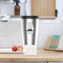 Moulin à café manuel RnemiTe-amo en acier inoxydable à meules coniques, sans alimentation électrique, pour café filtre, expresso et cafetière